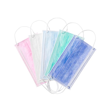Mondmaskers non woven 3 laags hypo allergeen 50 stuks