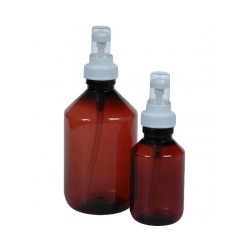 Sprayflacon 100 ml plastic bruin