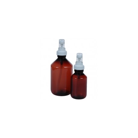 Sprayflacon 100 ml plastic bruin