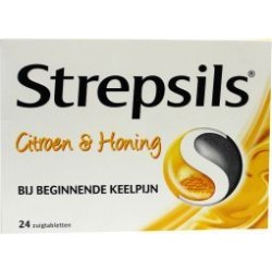 Strepsils zuigtabletten 24 stuks citroen en honing