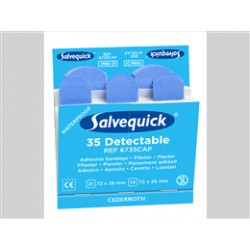 Salvequick refill detectable pleisters no. 6735 1x35 st