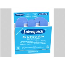 Salvequick no. 6735 refill detectable pleisters 6x35 st