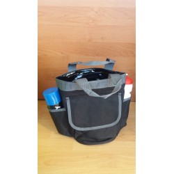 Watertas  met 2 zijvakken zwart/grijs