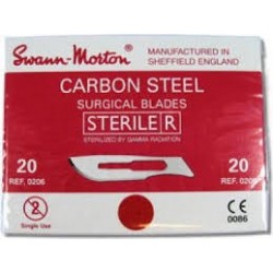 Swann Morton Scalpelmesjes  steriel 100 stuks no. 20