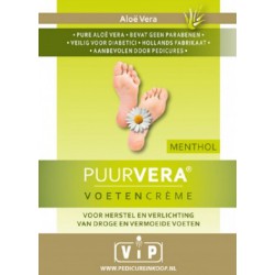 Puur Vera Voetencreme menthol 500 ml + pomp