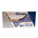 Handschoenen Soft Nitril  ongepoederd 100 stuks Eurogloves blauw