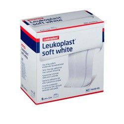 Leukoplast soft white 5m-8 cm