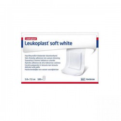 Leukoplast soft white 3,8 x 7,2 cm 100 stuks