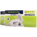 Handschoenen Merbach Nitril poedervrij 100 stuks kleur wit