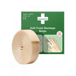 Cederroth Soft Foam Bandage Beige 3cm x 4,5m