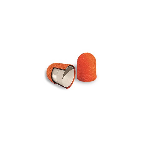 Podo slijpkappen oranje 5 mm rond grof 80 grit 10 stuks